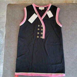 Gucci Viscose loose dress Enamelled GG Buttons For Women's Size 40